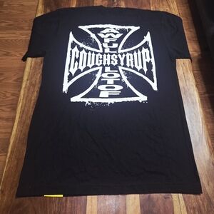 Awful Lot Of Cough Syrup Black Graphic Tee